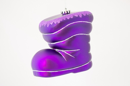 Изображение Елочная игрушка Сапог 400 мм матовый пластик Фиолетовый  интернет магазин Иватек ivatec.ru